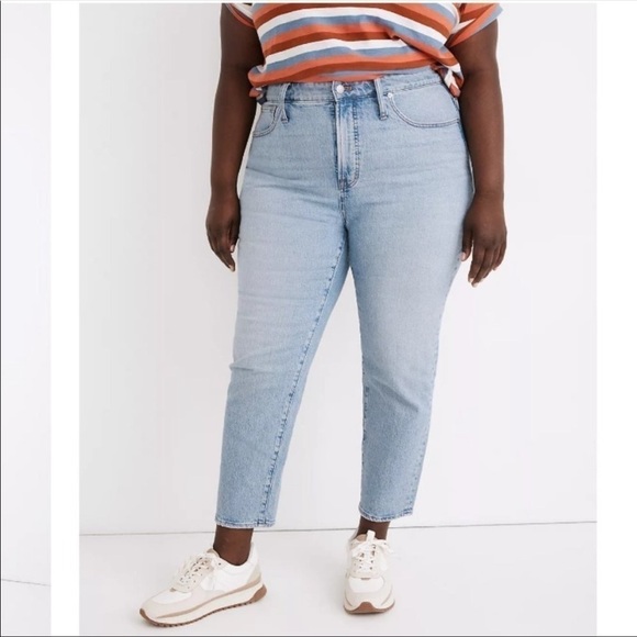 NEW Madewell Plus Size The Perfect vintage Straight Leg Mom Jeans size 37 - Picture 1 of 11